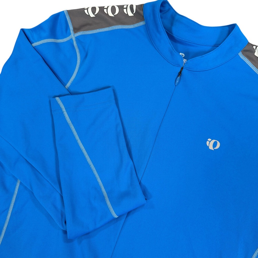 PEARL IZUMI Select Series Cycling Long Sleeve Jersey Mens L Blue Bike Shirt